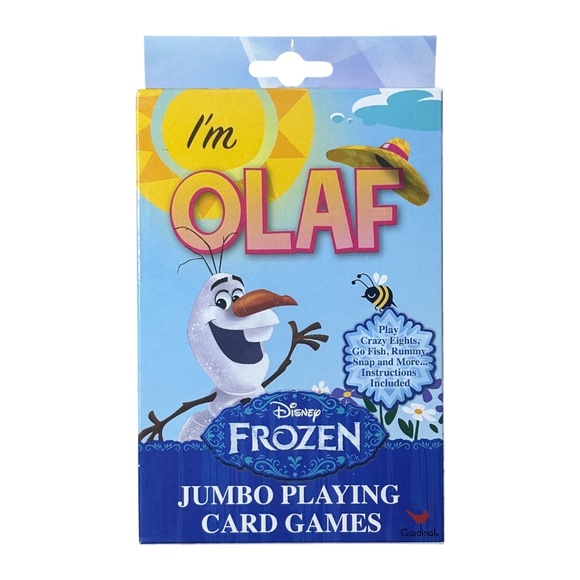 Cardinal Disney Frozen I'm Olaf Jumbo Playing Cards - Picture 1 of 5
